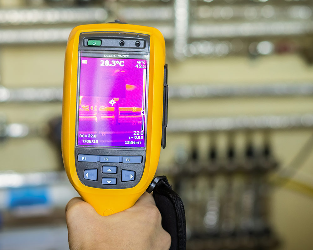 thermal imaging home inspectin of pipes katy tx